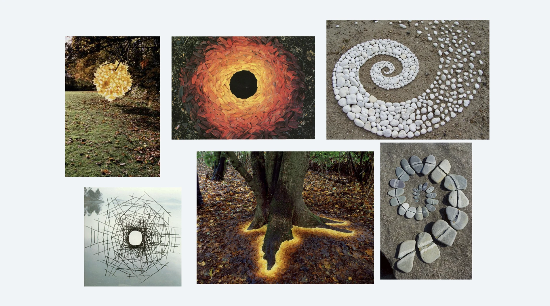 Andy Goldsworthy nature art reference